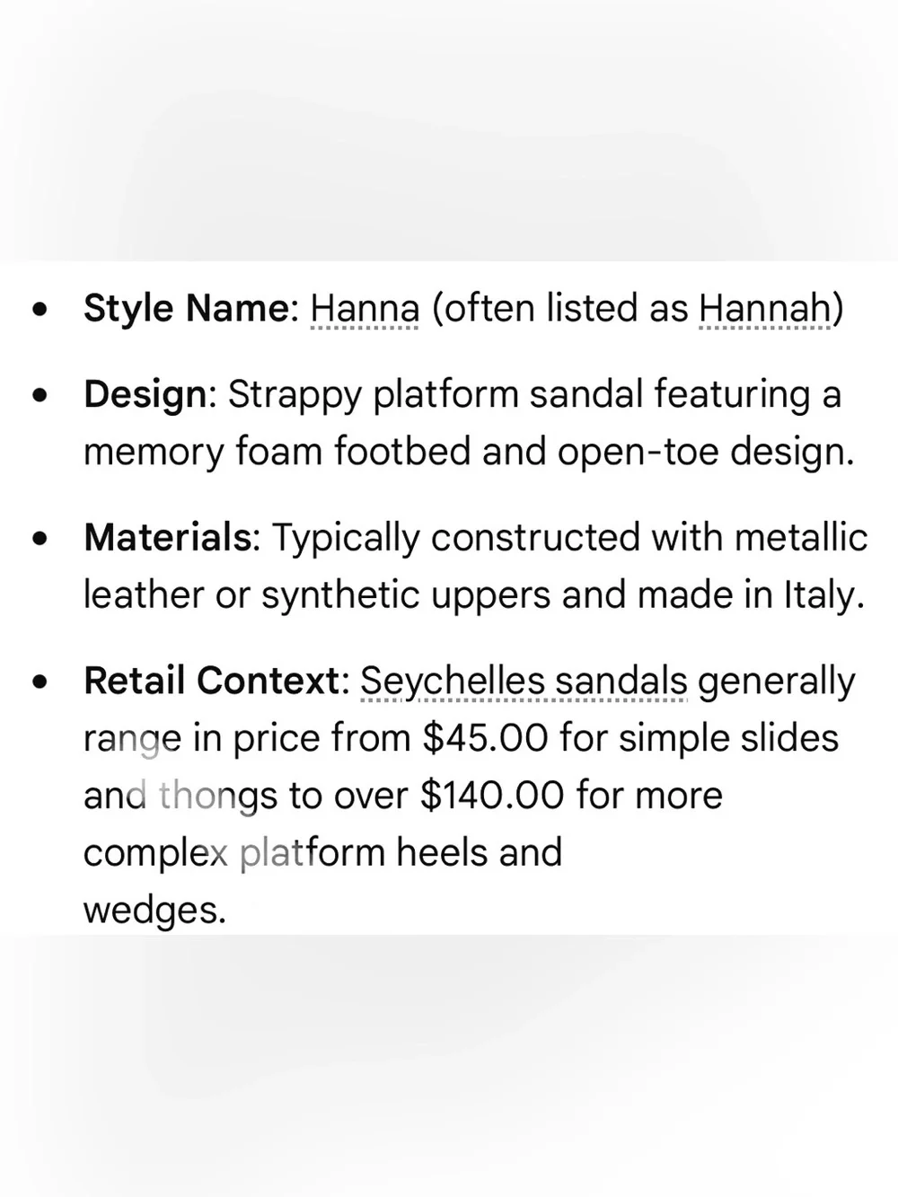 Seychelles Hanna Platform Sandal